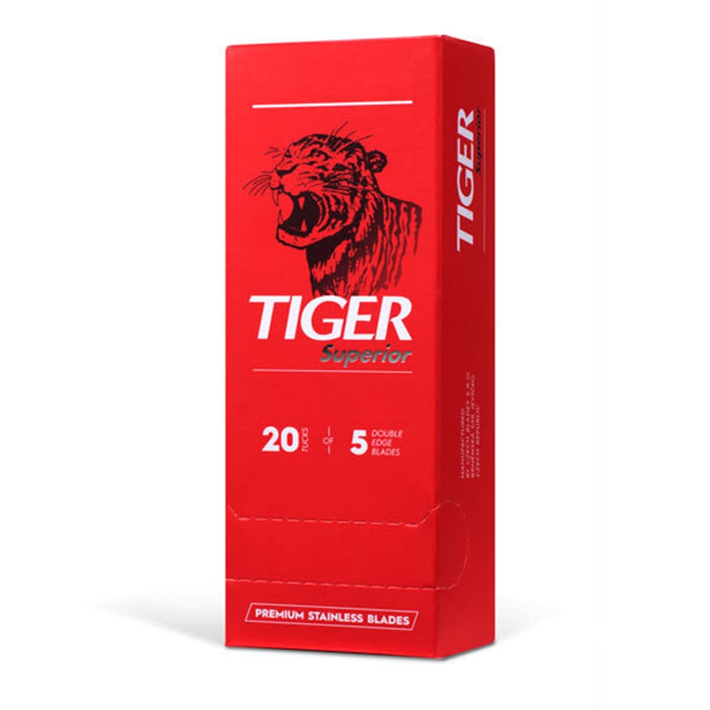 Stainless Steel Tiger Superior Double Edge Razor Blades