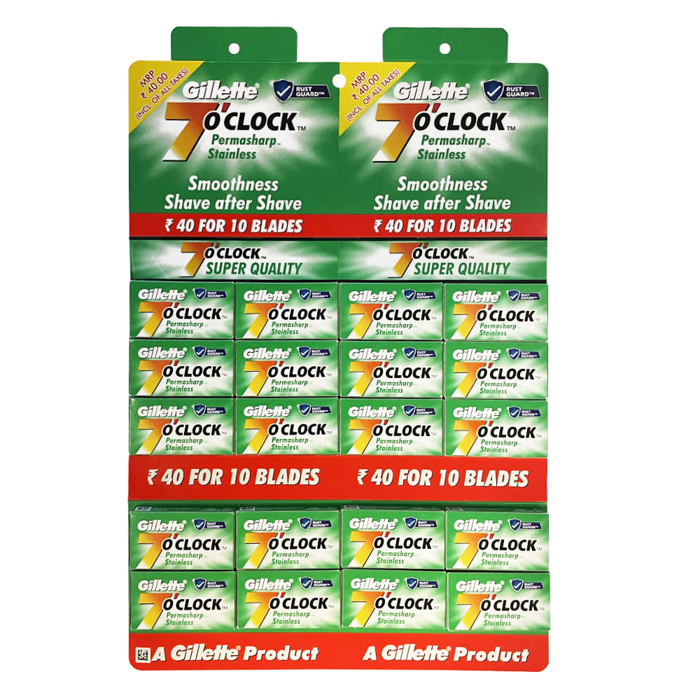 Gillette 7 O’Clock Permasharp Stainless Green Double Edge Razor Blades