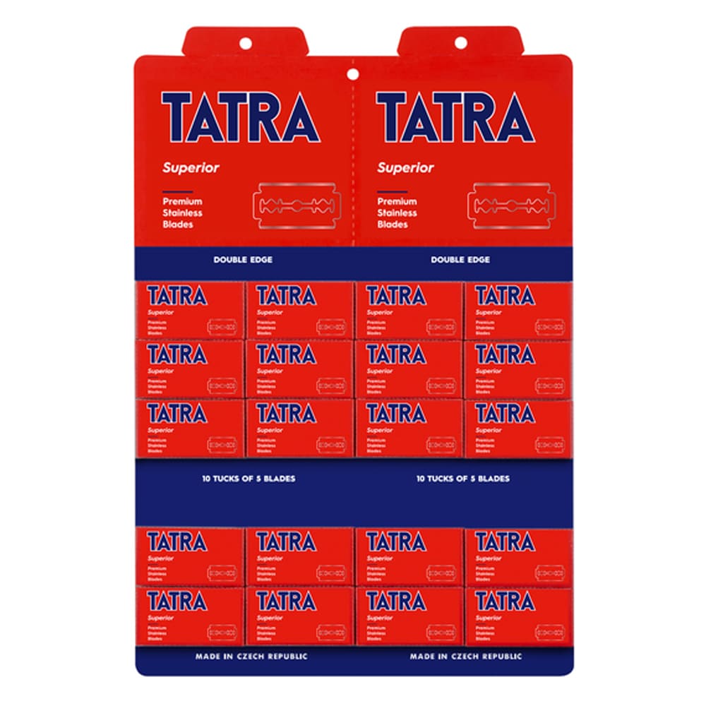 Tatra Superior Stainless Steel Double Edge Razor Blades