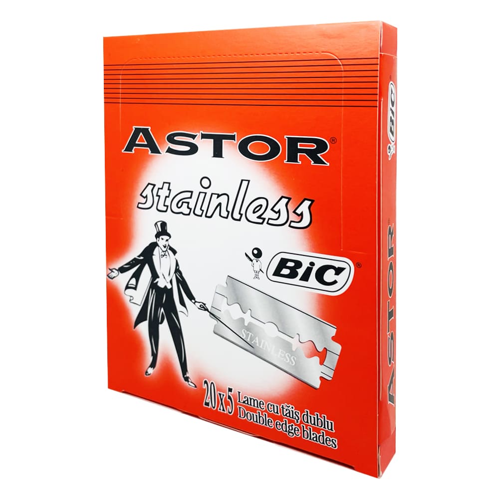 Stainless Steel Bic Astor Double Edge Razor Blades