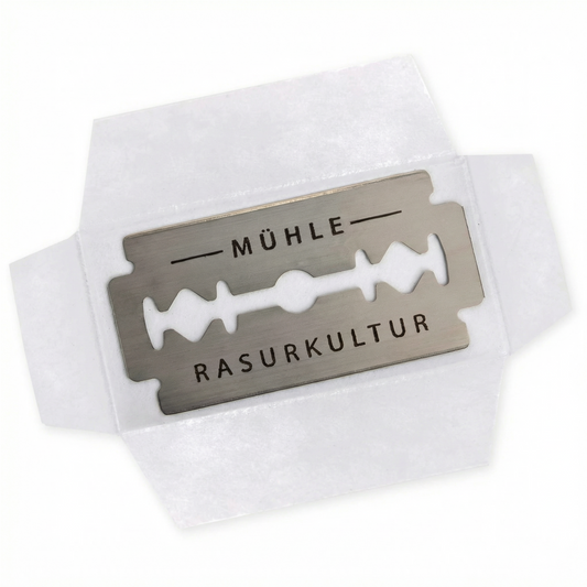 Mühle razor blade on a white background