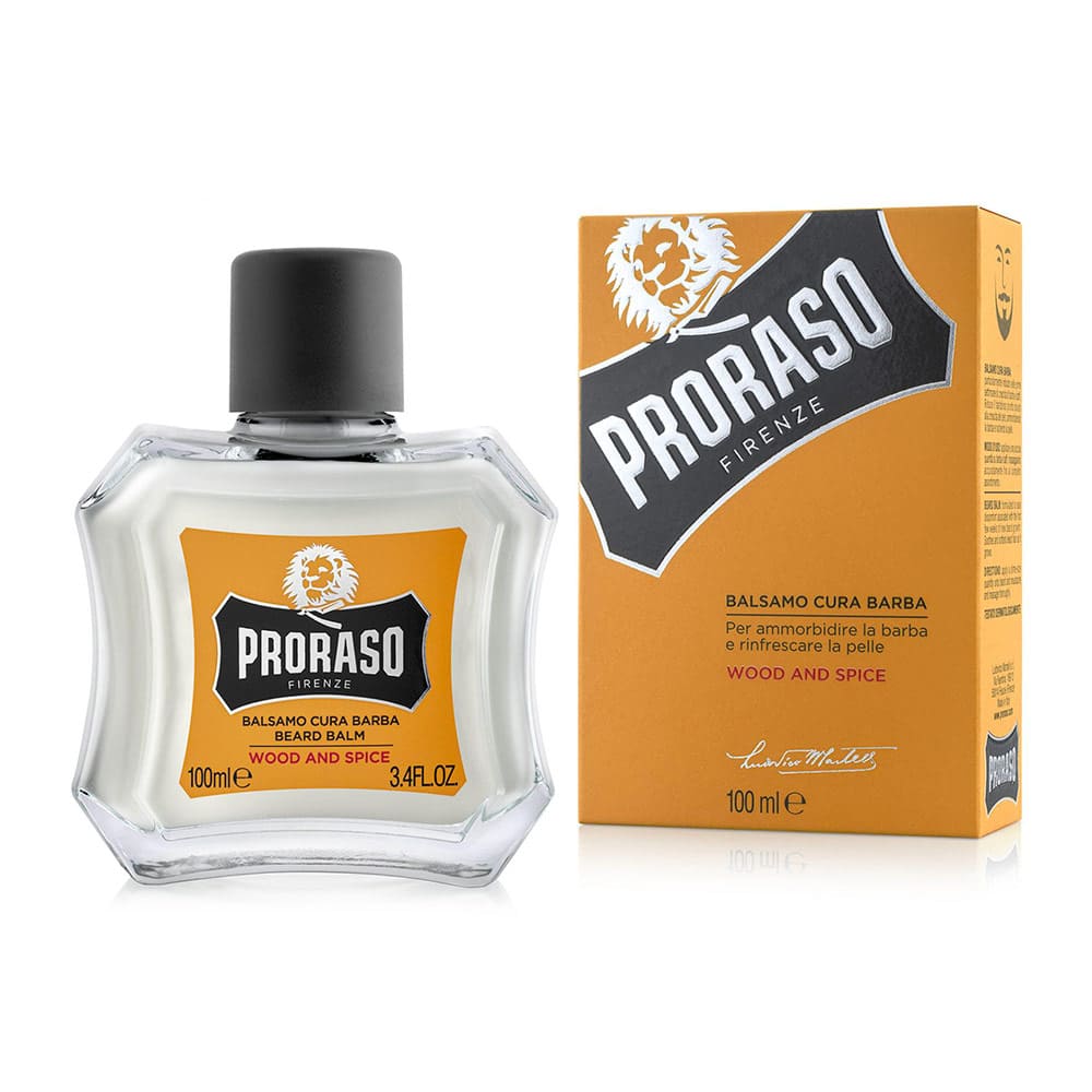 Proraso Beard Care Balm Wood and Spice 100ml for daily beard care
