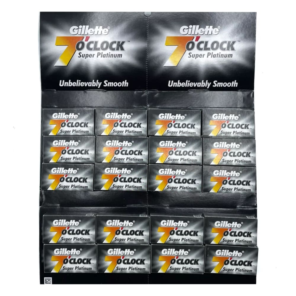 Gillette 7 O Clock Super Platinum Double Edge Razor Blades