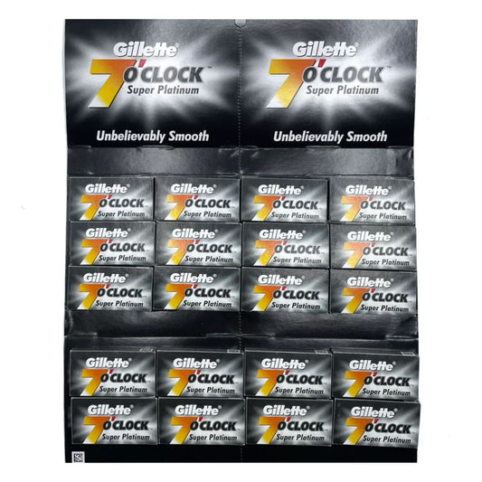 Gillette 7 O Clock Super Platinum Double Edge Razor Blades