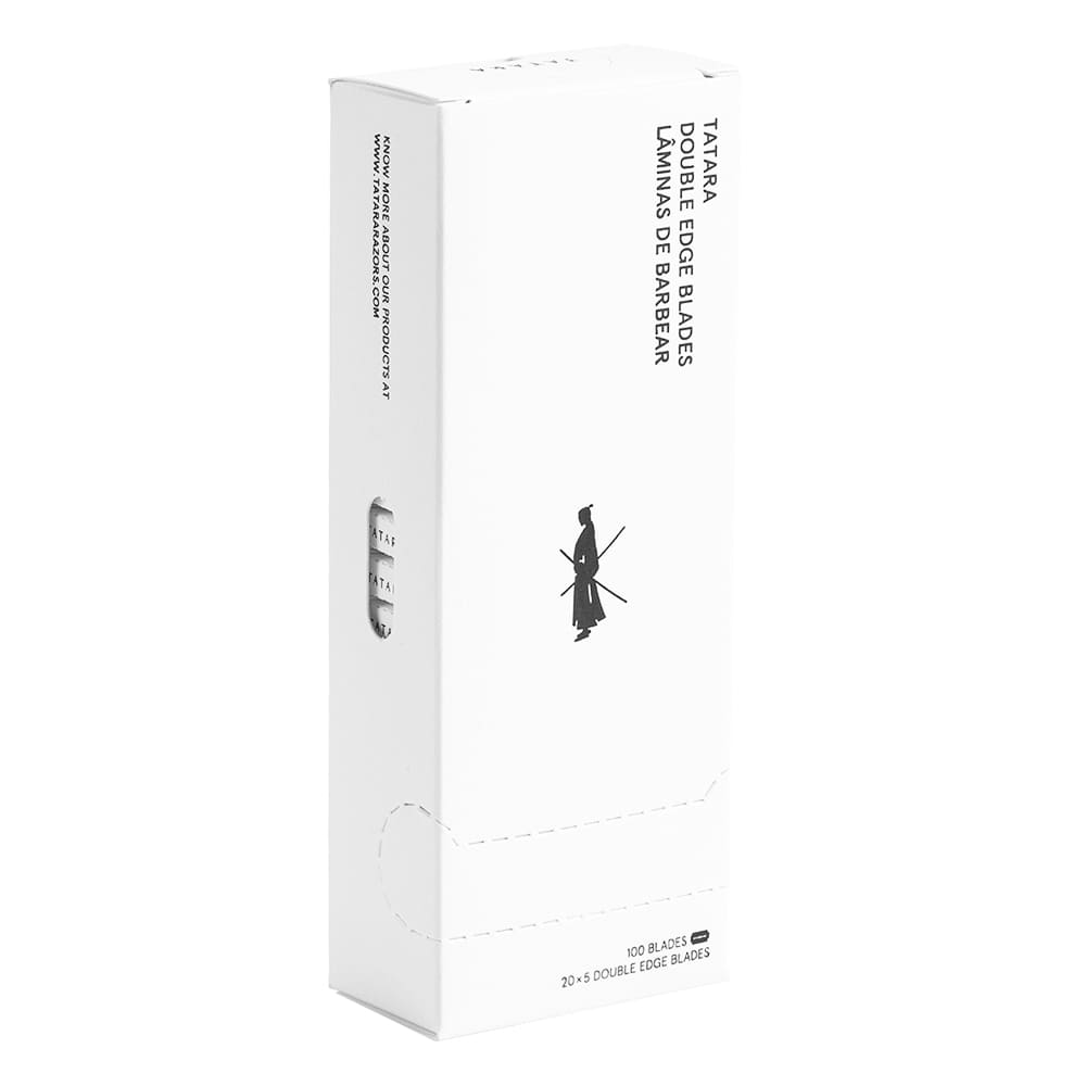 Tatara Stainless Steel Double Edge Razor Blades Trade Carton, 10 Boxes