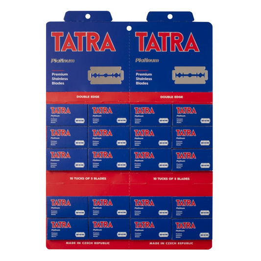 Tatra Stainless Steel Platinum Double Edge Razor Blades