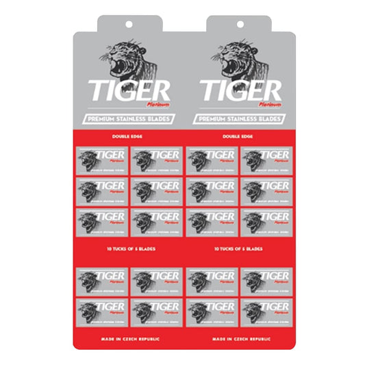 Tiger Platinum Double Edge Razor Blades