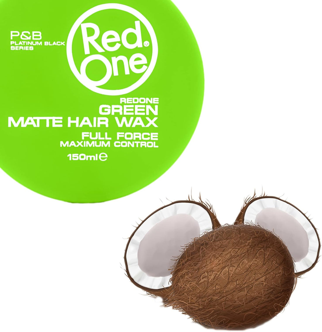 6x RedOne Green Hairstyling Wax full force Red One 150ml