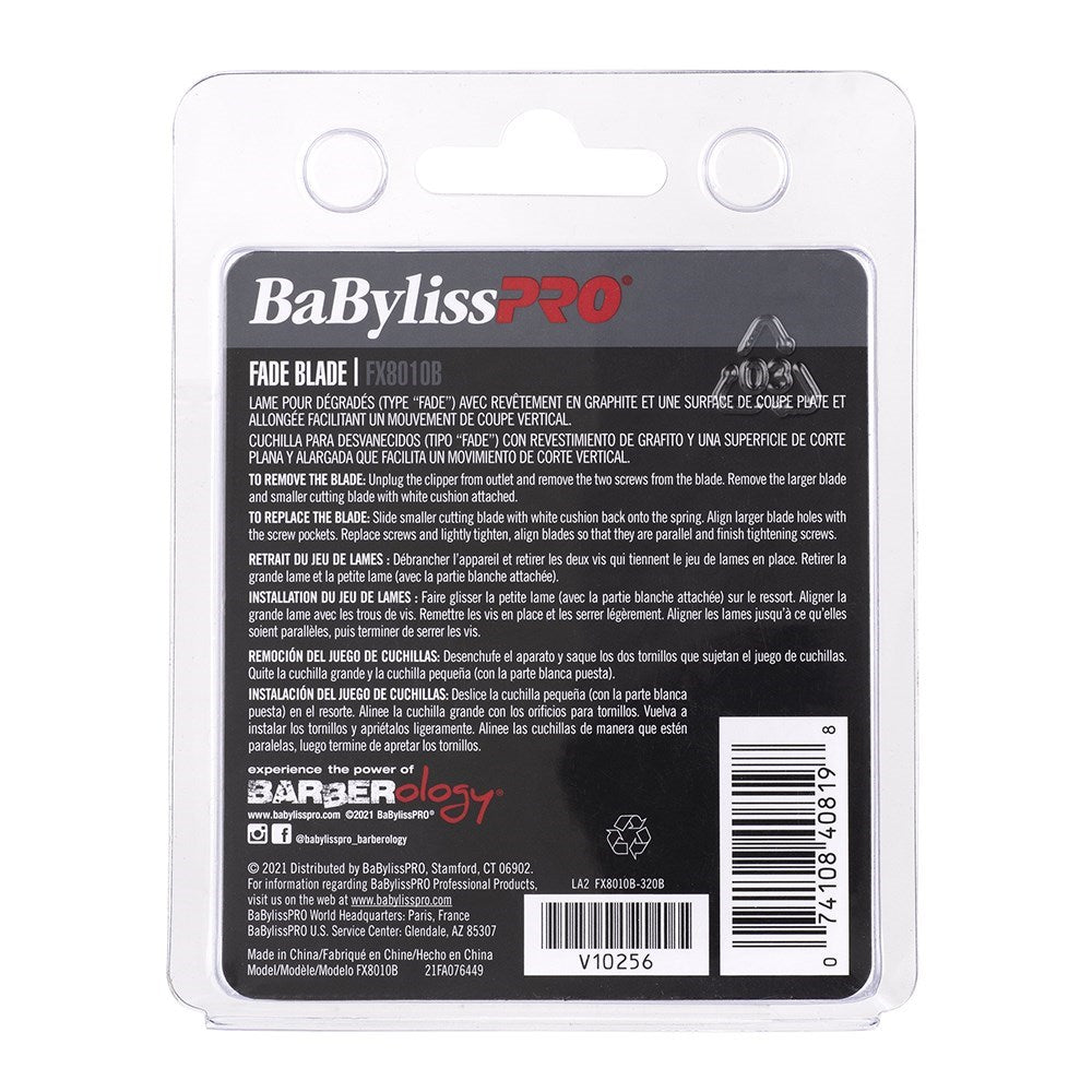 BaBylissPRO Replacement Hair Clipper Fade Blade Black FX8010B