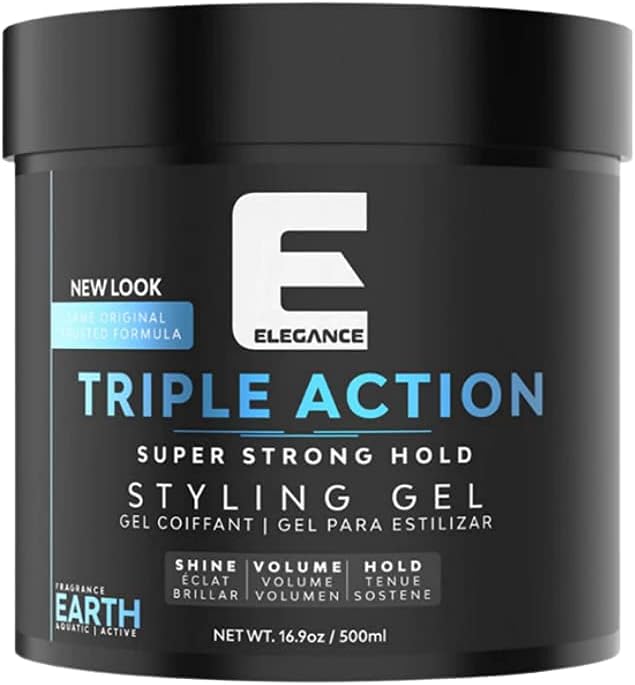 3x Elegance Triple Action Hair Gel – 1000ml Blue