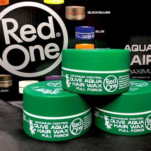 3x RedOne Hair Styling Wax Full Force Olive 150ml