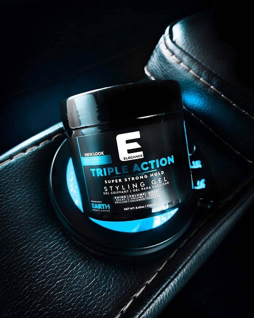 3x Elegance Triple Action Hair Gel – 1000ml Blue