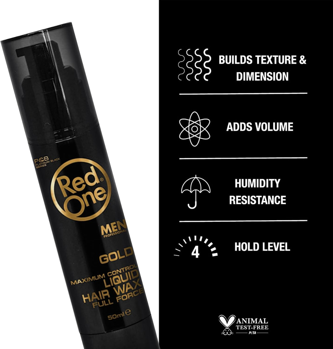 3x RedOne Liquid Hair Wax (Gold)