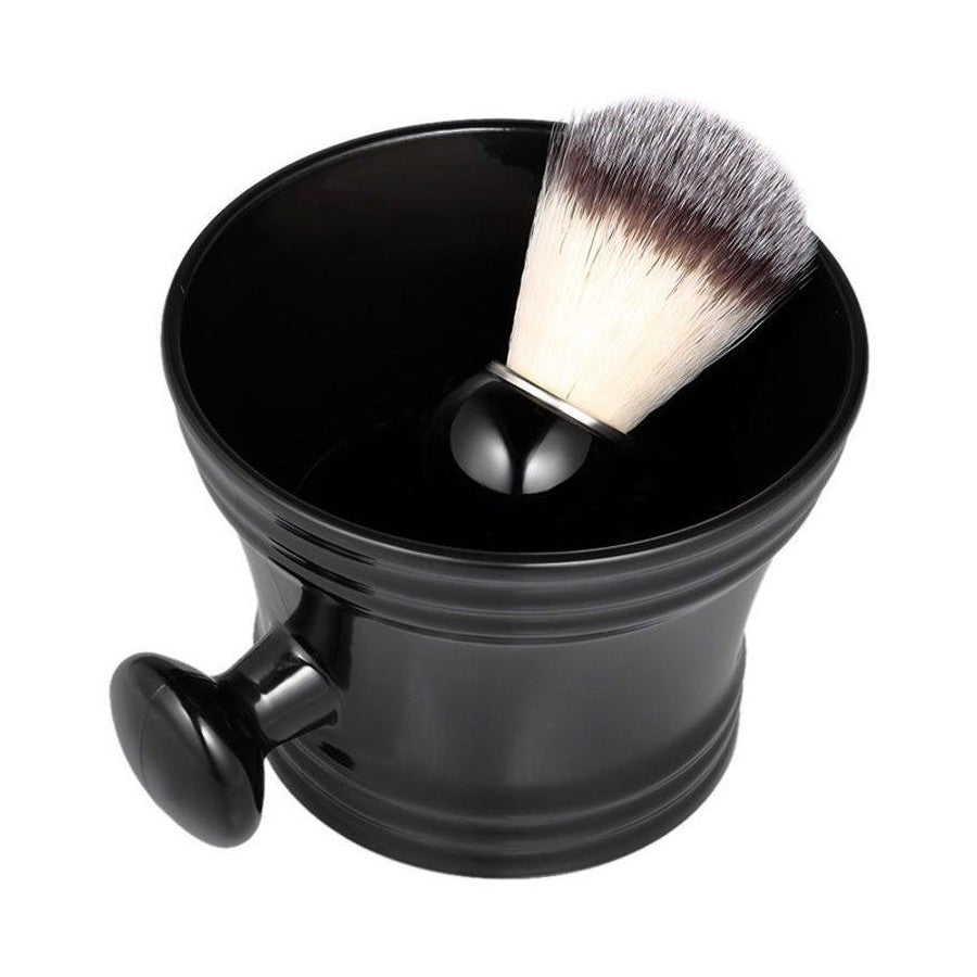 Shaving Soap Mug Bowl with Handle & Shaving Brush – 2-Piece Set
