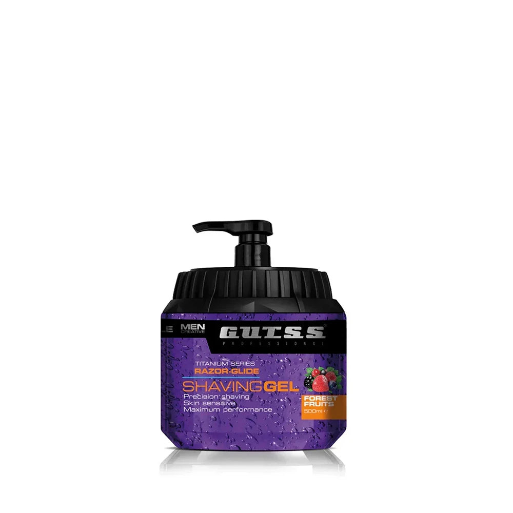 Gutss Razor Glide Shaving Gel 500ml – Forest Fruits Clear Shave Gel