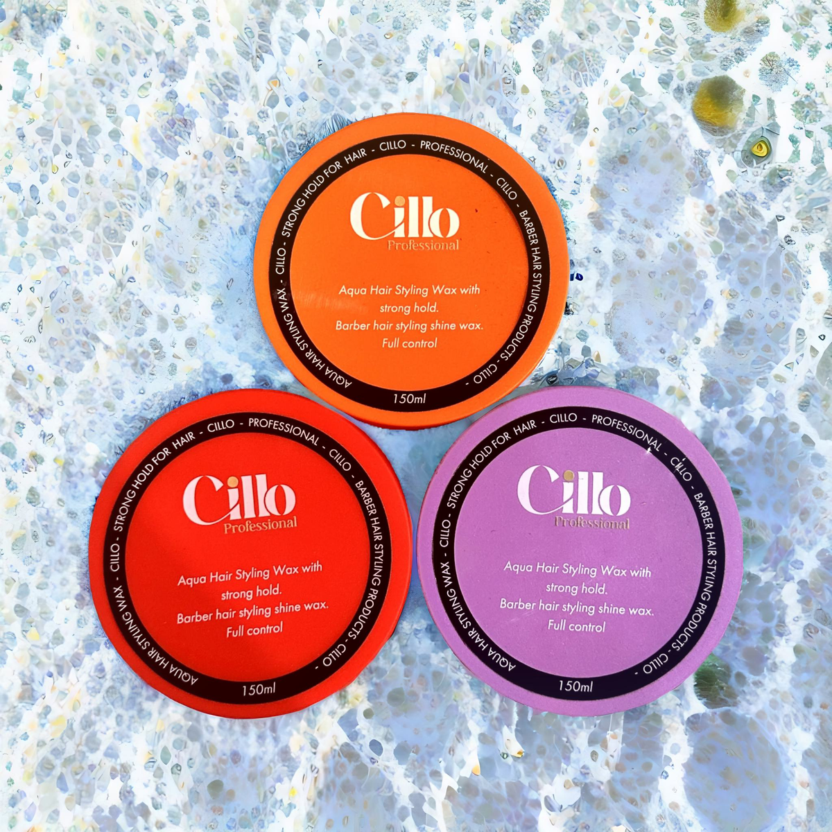 3x Cillo Red Hair Styling Aqua Wax – 150ml