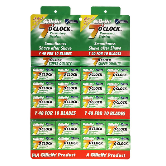 Gillette 7 O’Clock Permasharp Stainless Green Double Edge Razor Blades