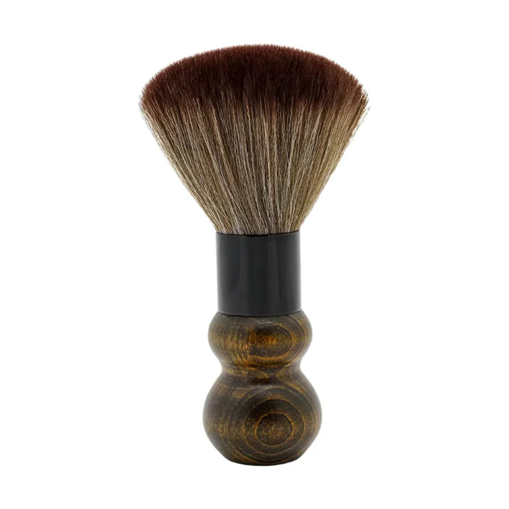 Neck Brush with Round Wood Handle & Gold Accents – Model 510