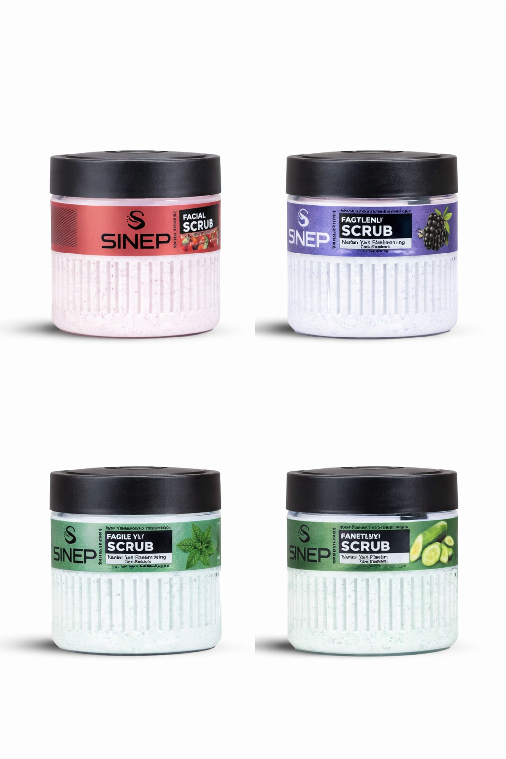 SINEP Pro-Care Facial Scrub Strawberry – Brightening Face Peeling
