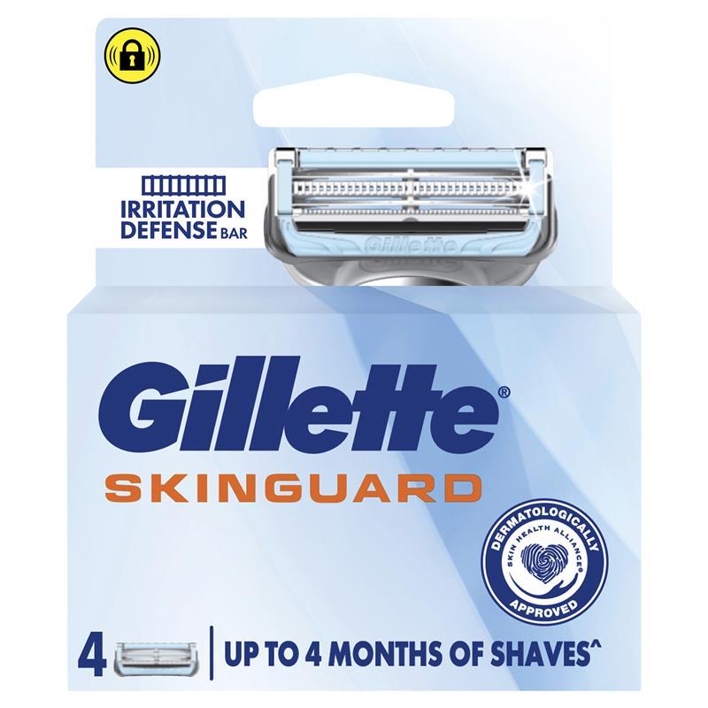 Gillette SkinGuard Sensitive Razor Blade Refills 4 Pack