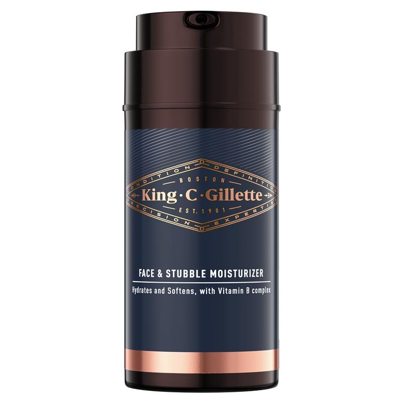 King C. Gillette Face and Stubble Moisturiser 100ml