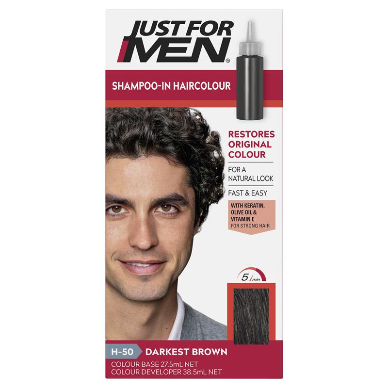 Just For Men Hair Colour H-50 Darkest Brown