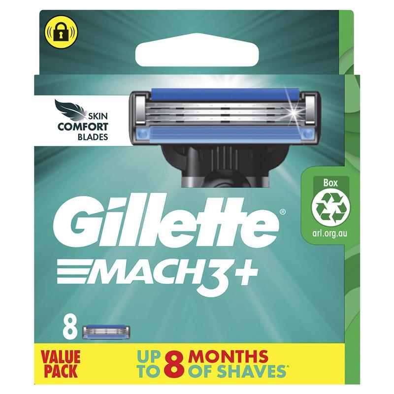Gillette Mach3 Razor Blade Refills 8 Pack