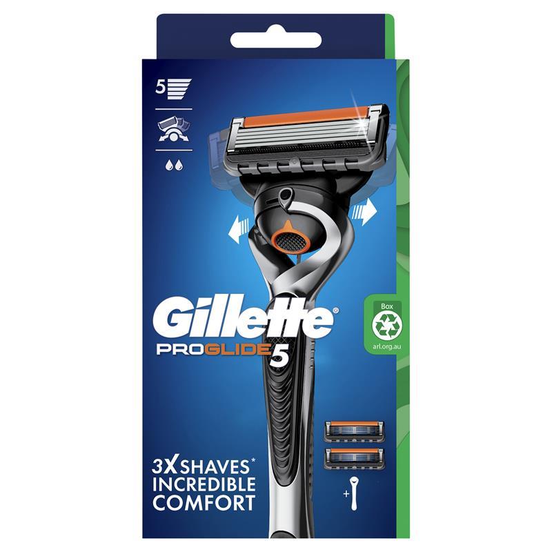 Gillette Fusion5 ProGlide Razor with 2 Blade Refills