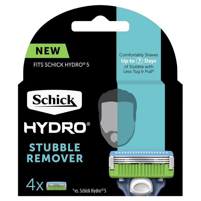 Schick Hydro Stubble Eraser Razor Blade Refills 4 Pack