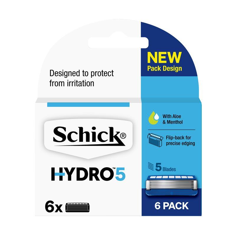 Schick Hydro 5 Razor Blade Refills 6 Pack