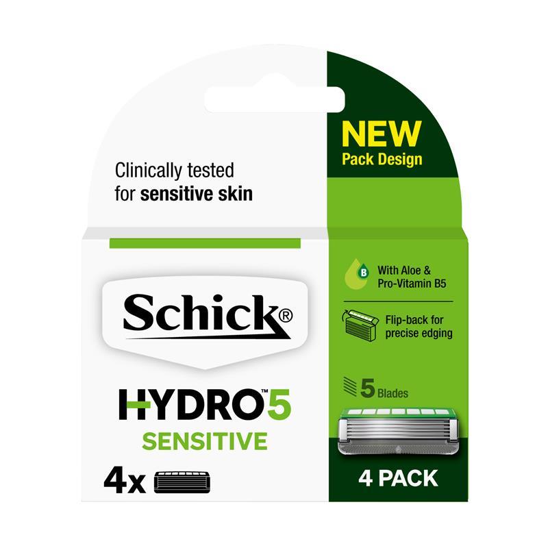 Schick Hydro 5 Sense Sensitive Razor Blade Refills 4 Pack