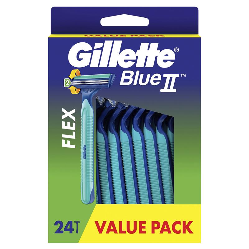 Gillette Blue II Plus Disposable Razors 24 Pack