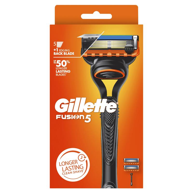 Gillette Fusion5 Razor Handle + 2 Blade Refills