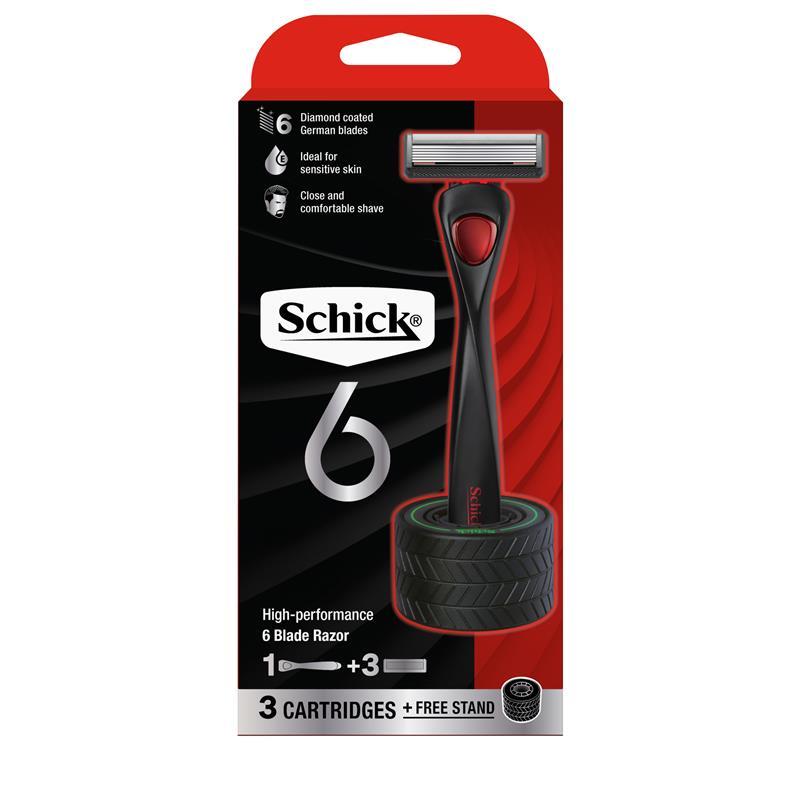 Schick Hydro 6 Razor Kit with 3 Blade Refills
