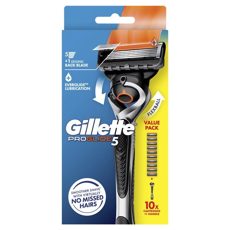 Gillette Fusion5 ProGlide Razor with 10 Blade Refills