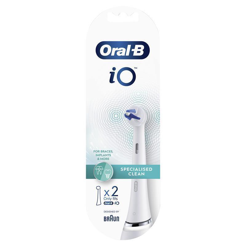 Oral-B iO Specialised Clean Replacement Brush Heads White 2 Pack