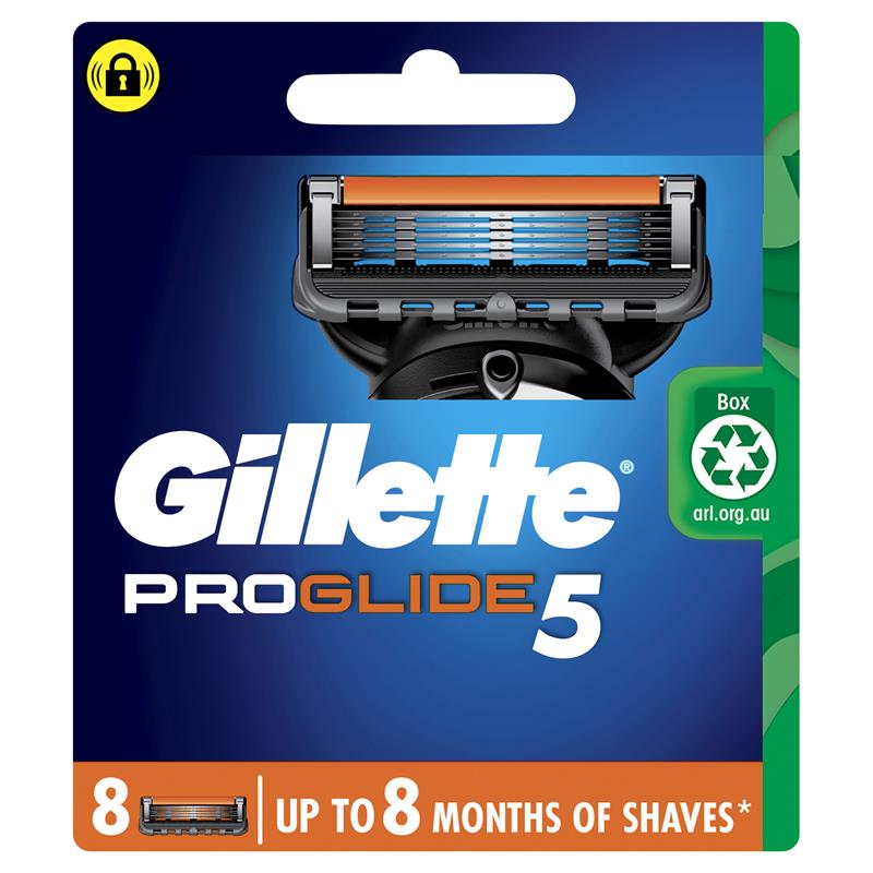 Gillette Fusion5 ProGlide Razor Blade Refills 8 Pack