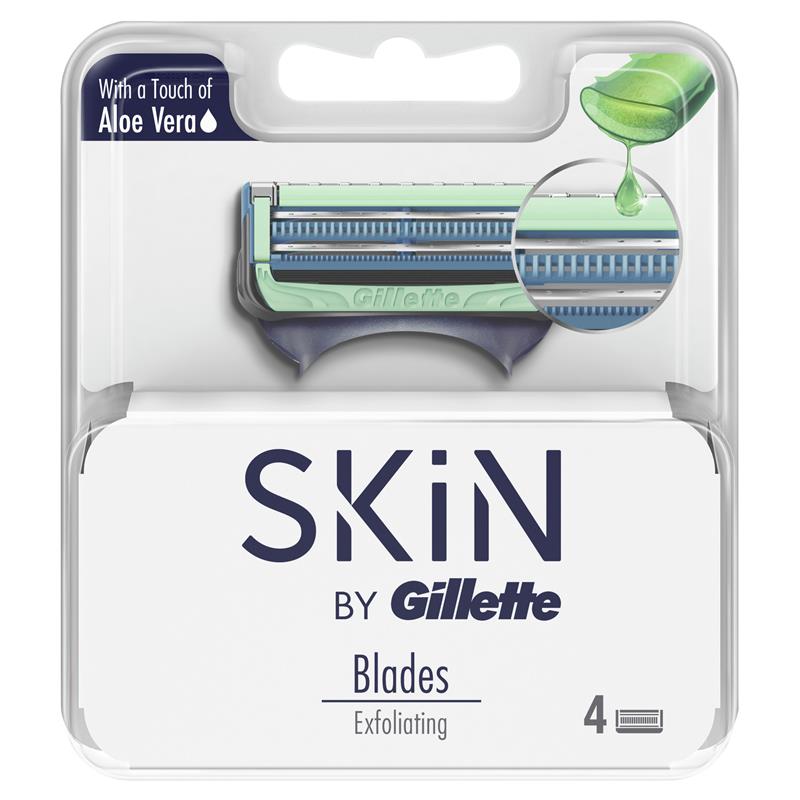 Gillette Skin Aloe Vera Razor Blade Refills 4 Pack