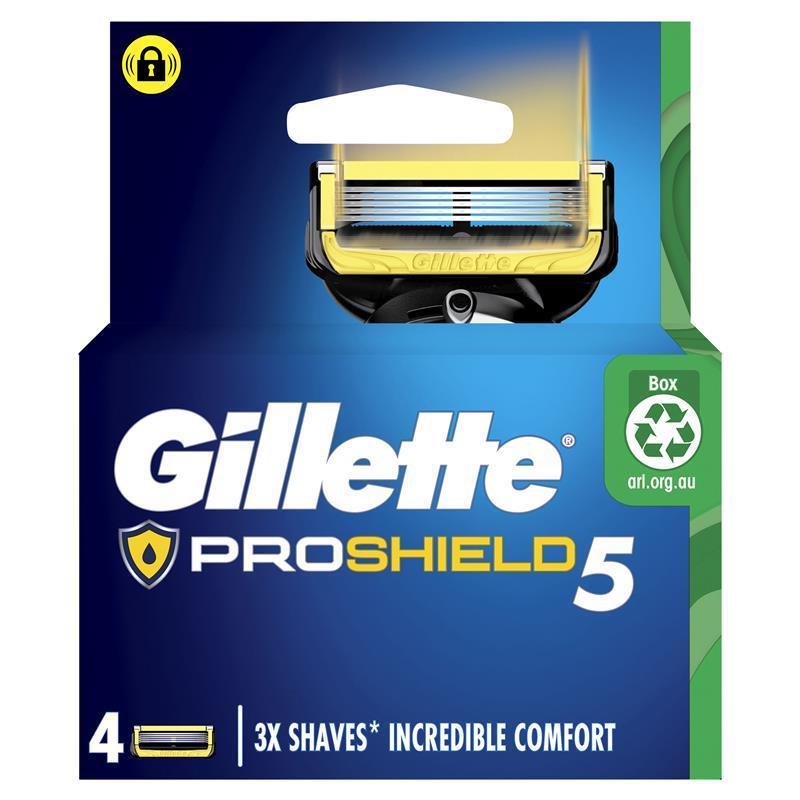 Gillette Fusion5 ProShield Razor Blade Refills 4 Pack