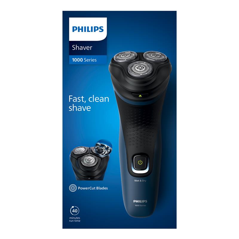 Philips Shaver Series 1000 Wet and Dry with 3D Floating Heads