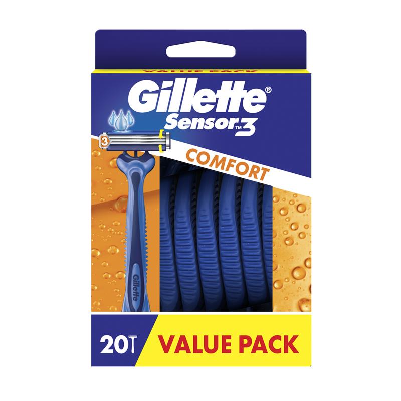 Gillette Sensor3 Disposable Razors 20 Pack