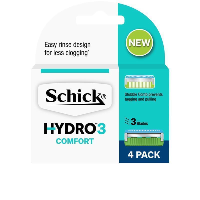 Schick Hydro 3 Razor Blade Refills 4 Pack