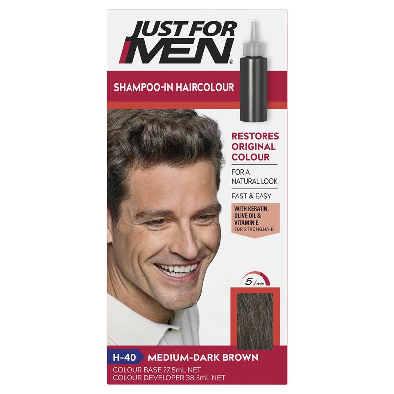 Just For Men Hair Colour H-40 Medium Dark Brown