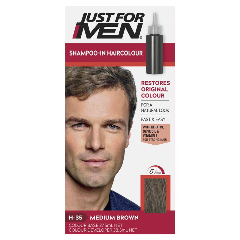 Just For Men Hair Colour Natural Medium Brown