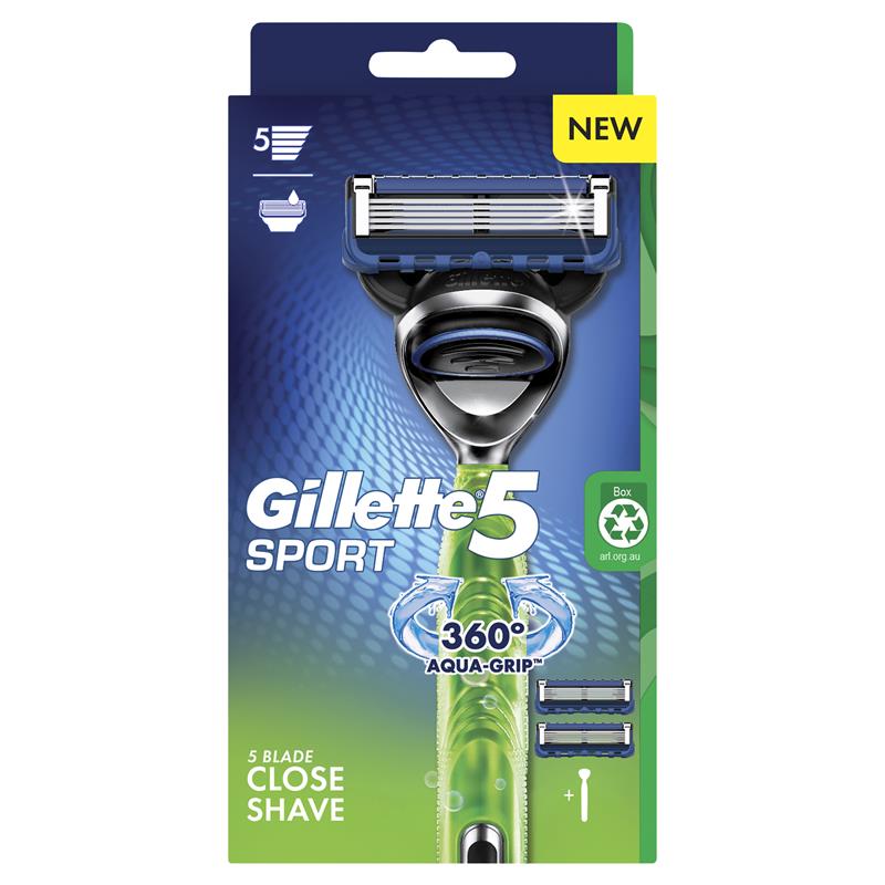 Gillette5 Sport Razor with 2 Blades