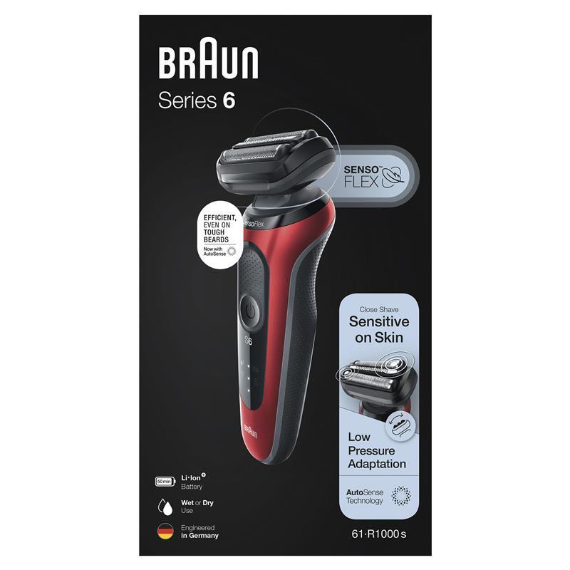Braun Series 6 Wet and Dry Electric Shaver 61-R1000s