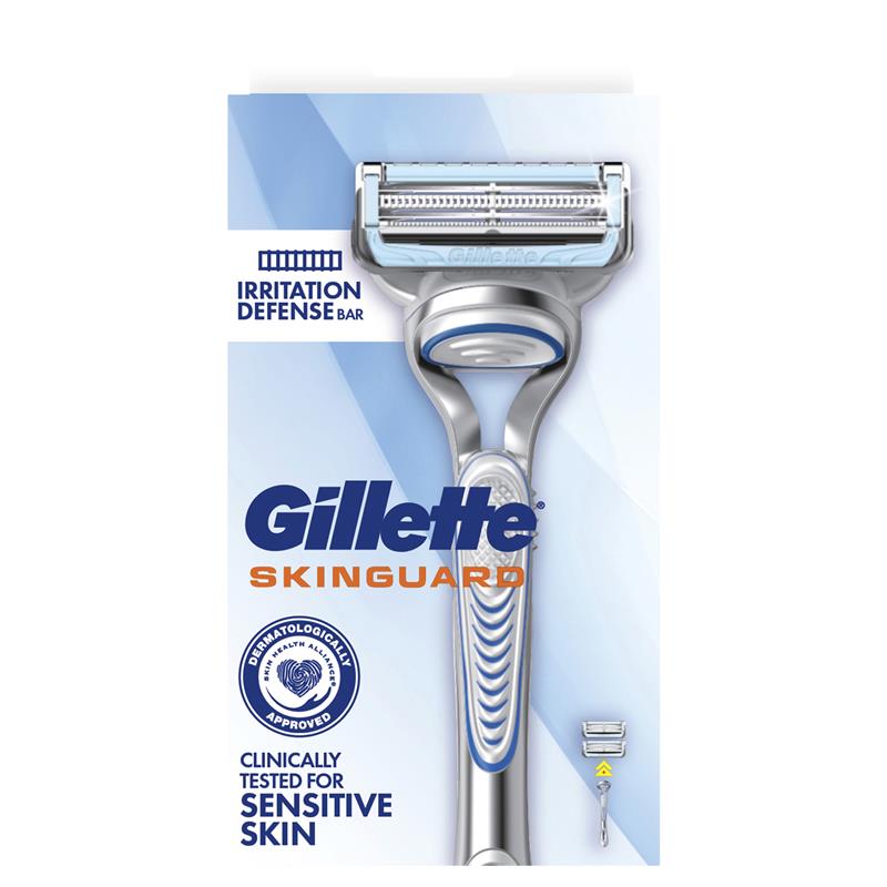 Gillette SkinGuard Sensitive Razor with 2 Blade Refills