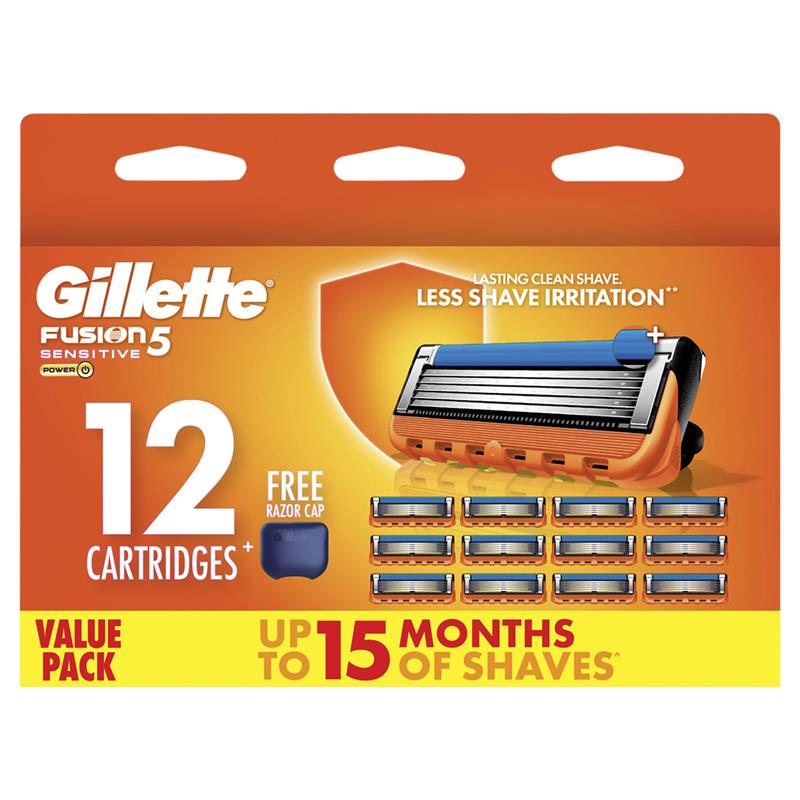 Gillette Fusion5 Power Razor Blade Refills 12 Pack