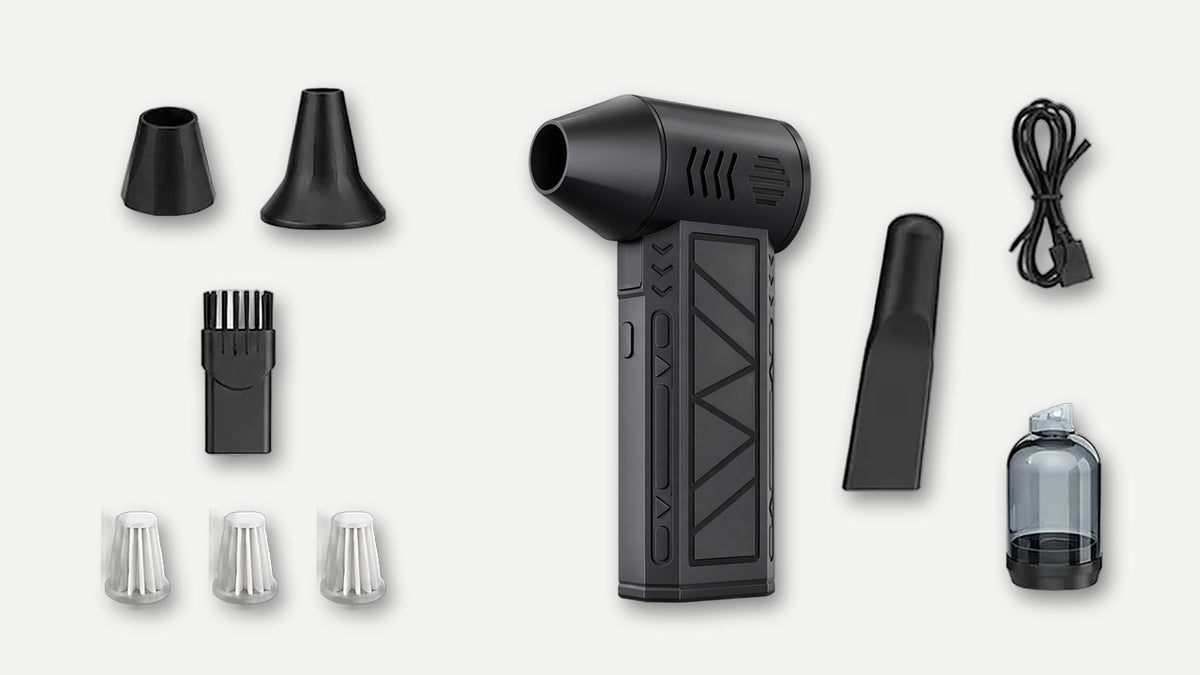 Mini Jet Blower Cordless Brushless Air Duster with 5 Nozzles