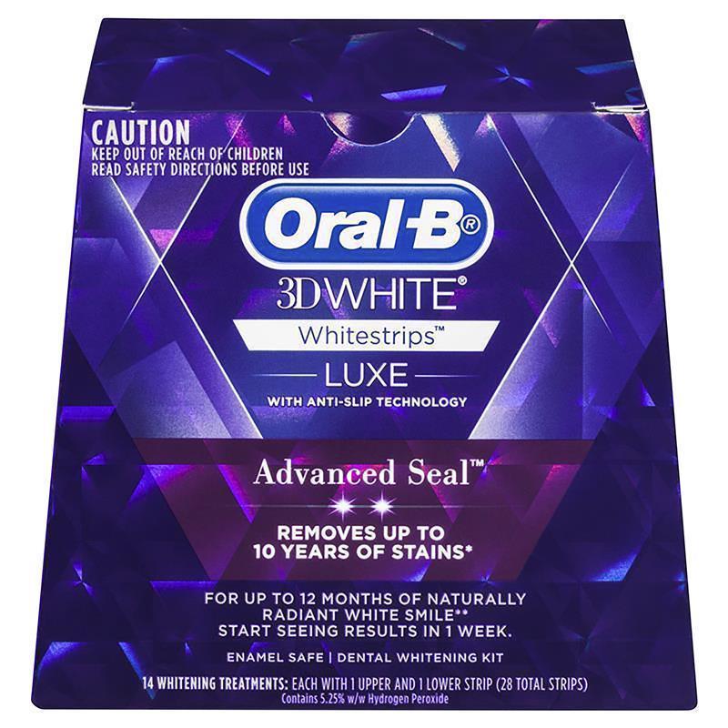 Oral-B 3D White Luxe Advanced Seal Whitening Strips 14 Treatments